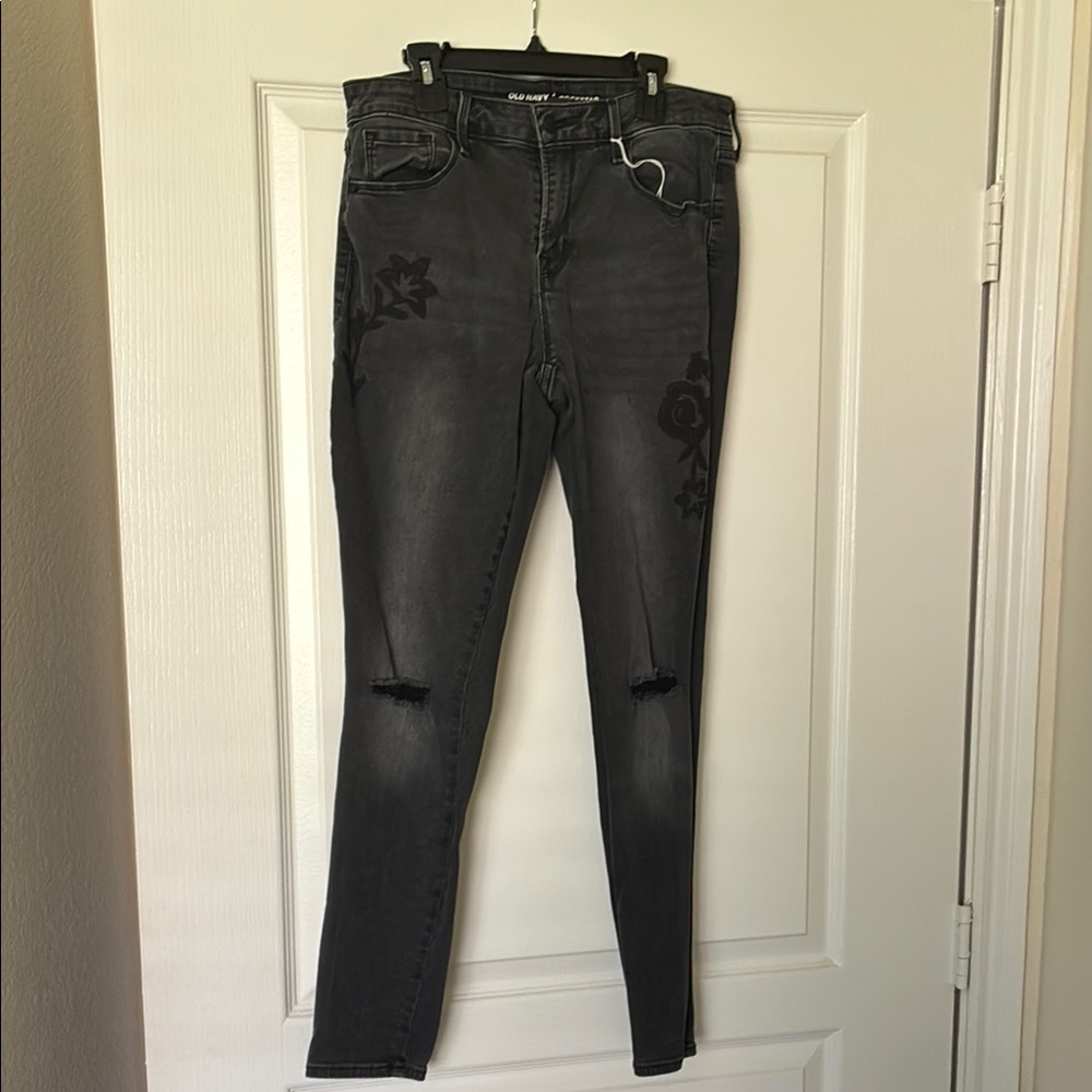 Old Navy Black Skinny Jeans Sleek Fit